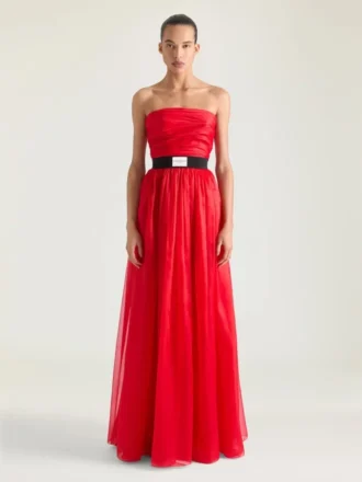 Abito da sera bustier in organza