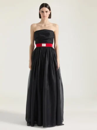 Abito da sera bustier in organza