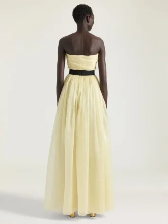 Abito da sera bustier in organza