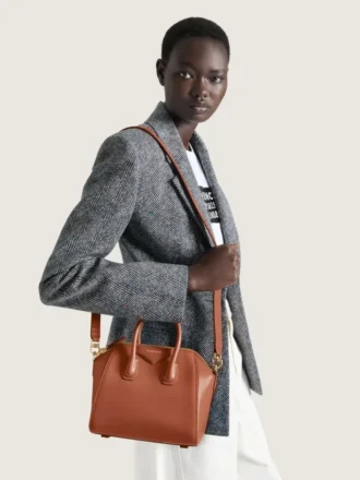 Antigona Bag in pelle Box