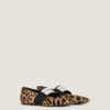 Ballerine con tacco squadrato in pelle di cavallino con motivo leopardato Ballerine con tacco squadrato in pelle di cavallino con motivo leopardato