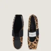 Ballerine con tacco squadrato in pelle di cavallino con motivo leopardato Ballerine con tacco squadrato in pelle di cavallino con motivo leopardato