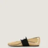 Ballerine squadrate in pelle effetto specchio Ballerine squadrate in pelle effetto specchio