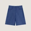 Bermuda con cuciture couture in denim con timbro Givenchy