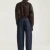 Bomber con collo a scialle con zip in nylon Bomber con collo a scialle con zip in nylon