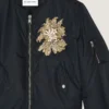 Bomber couture impreziosito da cuciture in nylon Bomber couture impreziosito da cuciture in nylon