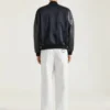 Bomber in pelle e raso con ricamo Givenchy Paris Bomber in pelle e raso con ricamo Givenchy Paris