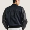 Bomber in pelle e raso con ricamo Givenchy Paris Bomber in pelle e raso con ricamo Givenchy Paris