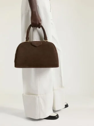 Borsa Antigona East-West in pelle scamosciata
