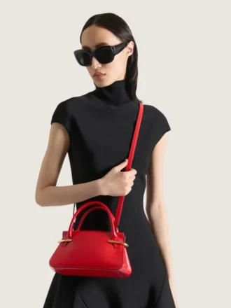 Borsa Mini Pinch in pelle