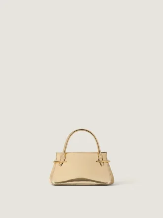 Borsa Mini Pinch in pelle effetto specchio
