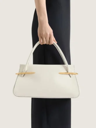 Borsa Pinch media in pelle