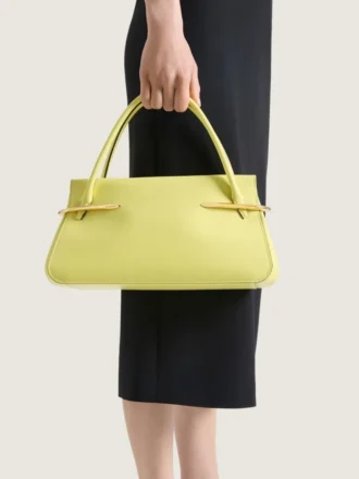 Borsa Pinch media in pelle