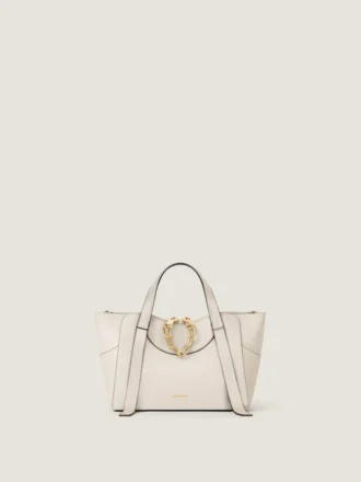 Borsa Small the Snatch in pelle martellata