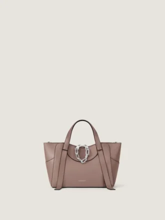 Borsa Small the Snatch in pelle martellata
