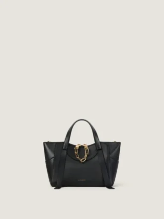 Borsa Small the Snatch in pelle martellata