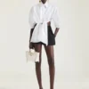 Borsa Small the Snatch in pelle martellata