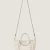Borsa Small the Snatch in pelle martellata