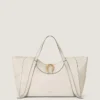 Borsa Snatch grande in pelle martellata Borsa Snatch grande in pelle martellata