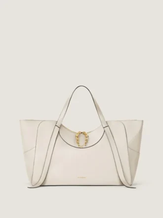 Borsa Snatch grande in pelle martellata