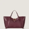 Borsa Snatch grande in pelle martellata Borsa Snatch grande in pelle martellata