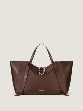 Borsa Snatch grande in pelle martellata