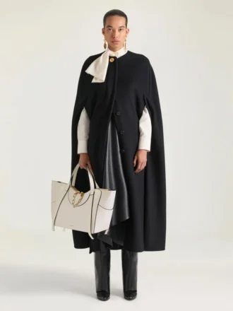 Borsa Snatch grande in pelle martellata