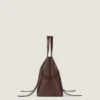 Borsa Snatch grande in pelle martellata Borsa Snatch grande in pelle martellata