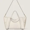 Borsa Snatch grande in pelle martellata Borsa Snatch grande in pelle martellata