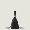 Borsa Snatch grande in pelle martellata Borsa Snatch grande in pelle martellata