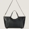 Borsa Snatch grande in pelle martellata Borsa Snatch grande in pelle martellata