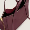Borsa Snatch grande in pelle martellata Borsa Snatch grande in pelle martellata