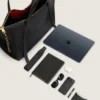Borsa Snatch grande in pelle martellata Borsa Snatch grande in pelle martellata