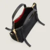 Borsa Snatch media in pelle martellata