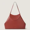 Borsa tote media Facet in pelle martellata Borsa tote media Facet in pelle martellata