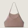 Borsa tote media Facet in pelle martellata Borsa tote media Facet in pelle martellata