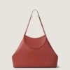Borsa tote media Facet in pelle martellata Borsa tote media Facet in pelle martellata