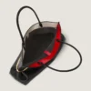 Borsa tote orizzontale a pieghe in pelle nappa Borsa tote orizzontale a pieghe in pelle nappa