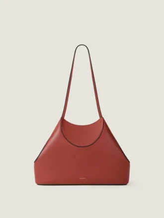Borsa tote piccola a faccette in pelle martellata Borsa tote piccola a faccette in pelle martellata