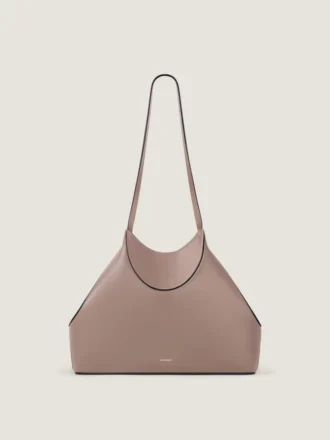 Borsa tote piccola a faccette in pelle martellata Borsa tote piccola a faccette in pelle martellata