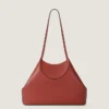 Borsa tote piccola a faccette in pelle martellata Borsa tote piccola a faccette in pelle martellata