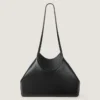Borsa tote piccola a faccette in pelle martellata Borsa tote piccola a faccette in pelle martellata
