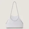 Borsa tote piccola a faccette in pelle martellata Borsa tote piccola a faccette in pelle martellata