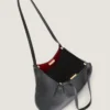 Borsa tote piccola a faccette in pelle martellata Borsa tote piccola a faccette in pelle martellata