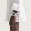 Bracciale a fascia Givenchy in metallo e smalto Bracciale a fascia Givenchy in metallo e smalto