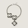 Bracciale Deconstructed Crystals in metallo e cristalli