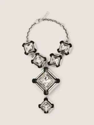 Bracciale Deconstructed Crystals in metallo e cristalli