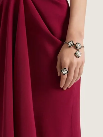 Anello Deconstructed Crystals in metallo e cristalli