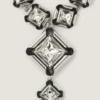 Bracciale Deconstructed Crystals in metallo e cristalli