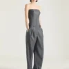 Bustier a pallottola su misura in lana